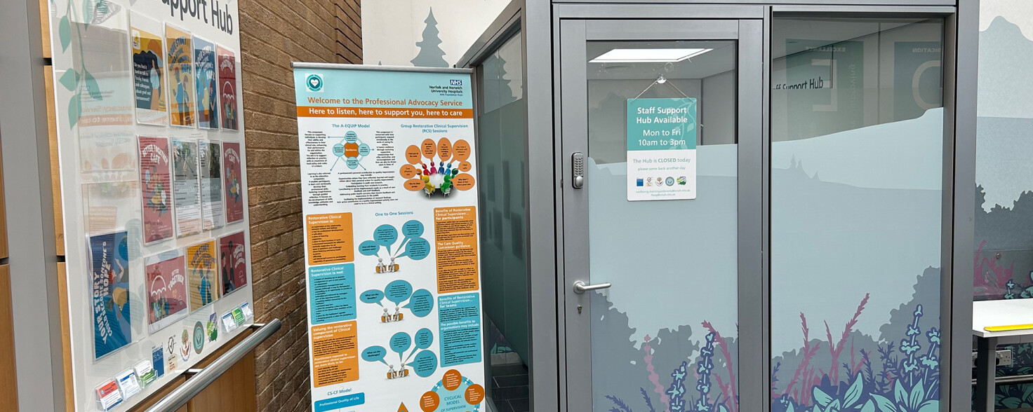 Ashely Signage Print and display consultation room vinyl window graphics and signage SSH NNUH 01