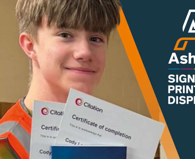 ashley signage print and display work experience cody news