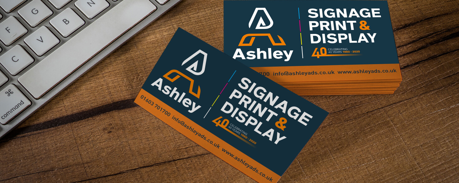 Ashley Signage Display and Print business cards