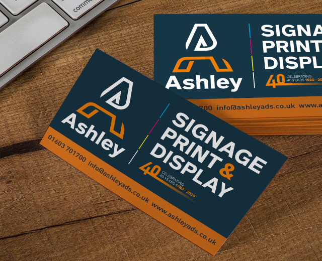 Ashley Signage Display and Print business cards