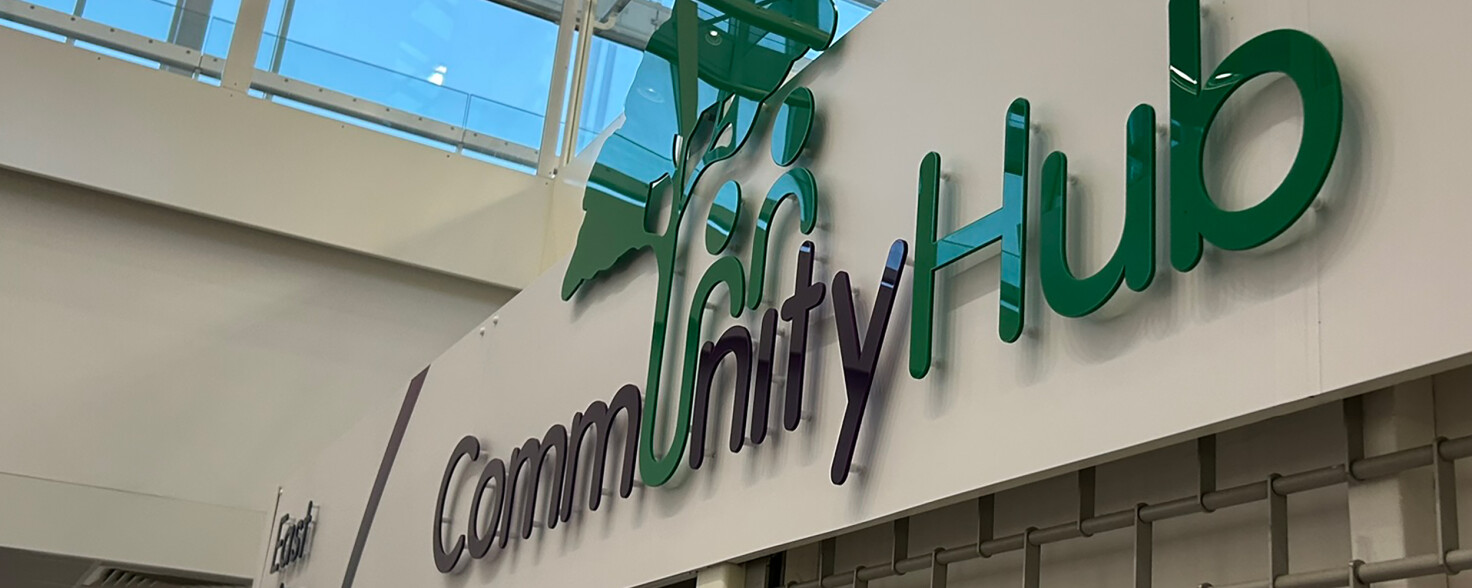 Ashley Signage Print and Display acrylic cad cut lettering stand off posts nnuh